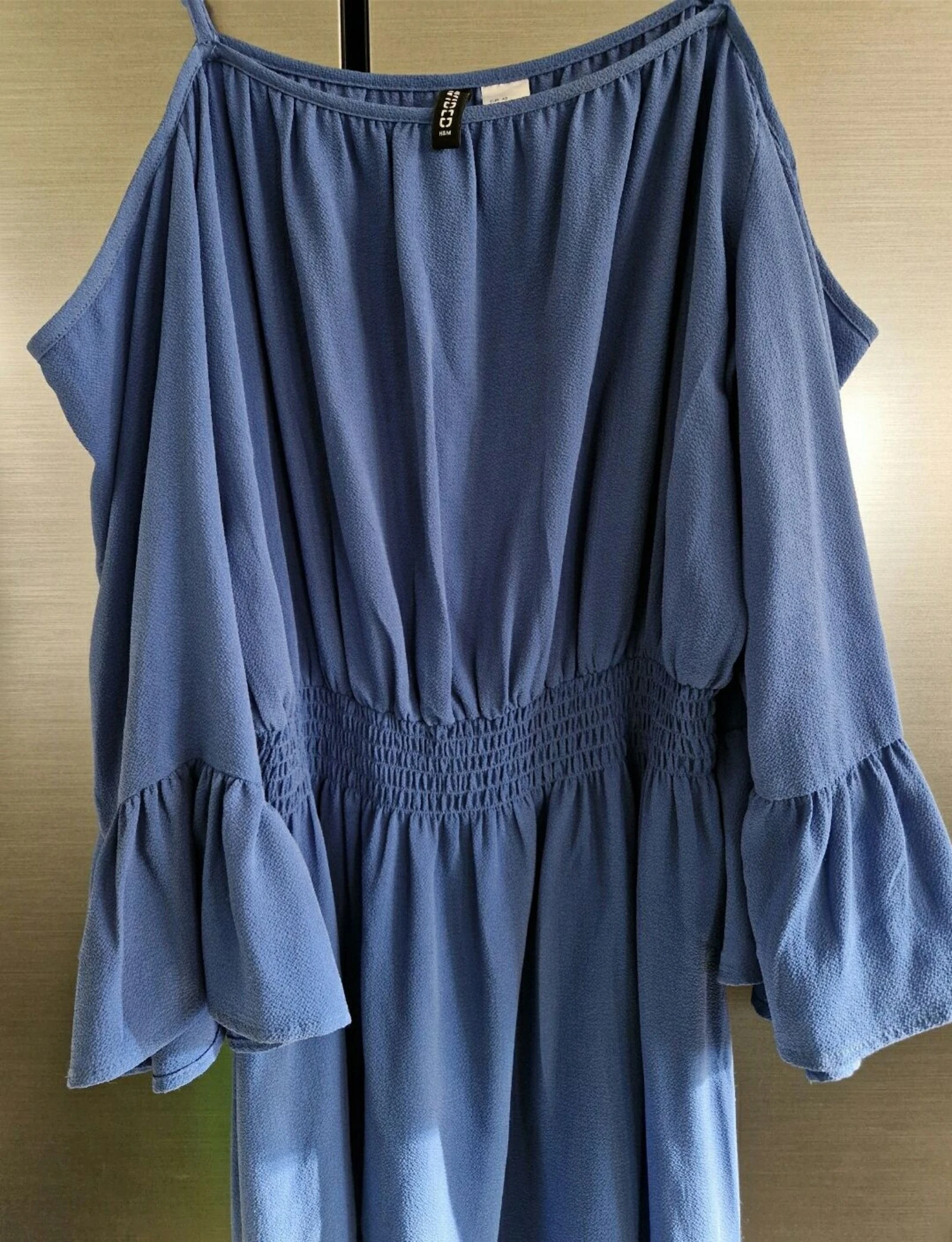 Vestido Boho Off-shoulder - Azul Jeans - XL – photo 5
